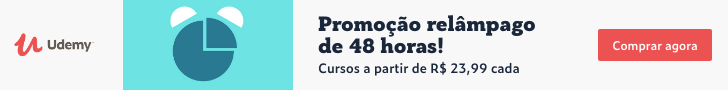 Udemy - Promoção relâmpago de 48 horas! Cursos a partir de R$ 23,99 cada